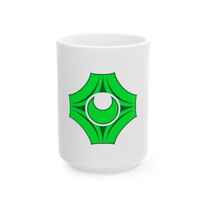 Flag of Utanobori Hokkaido 1962-2006 (Japan) White Coffee Mug 15oz - Go Mug Yourself
