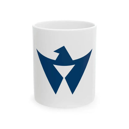 Flag of Utazu Kagawa (Japan) White Coffee Mug 11oz - Go Mug Yourself