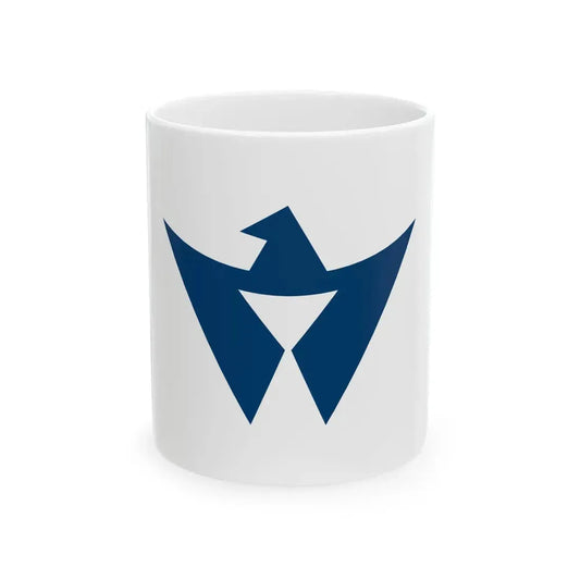 Flag of Utazu Kagawa (Japan) White Coffee Mug 11oz - Go Mug Yourself