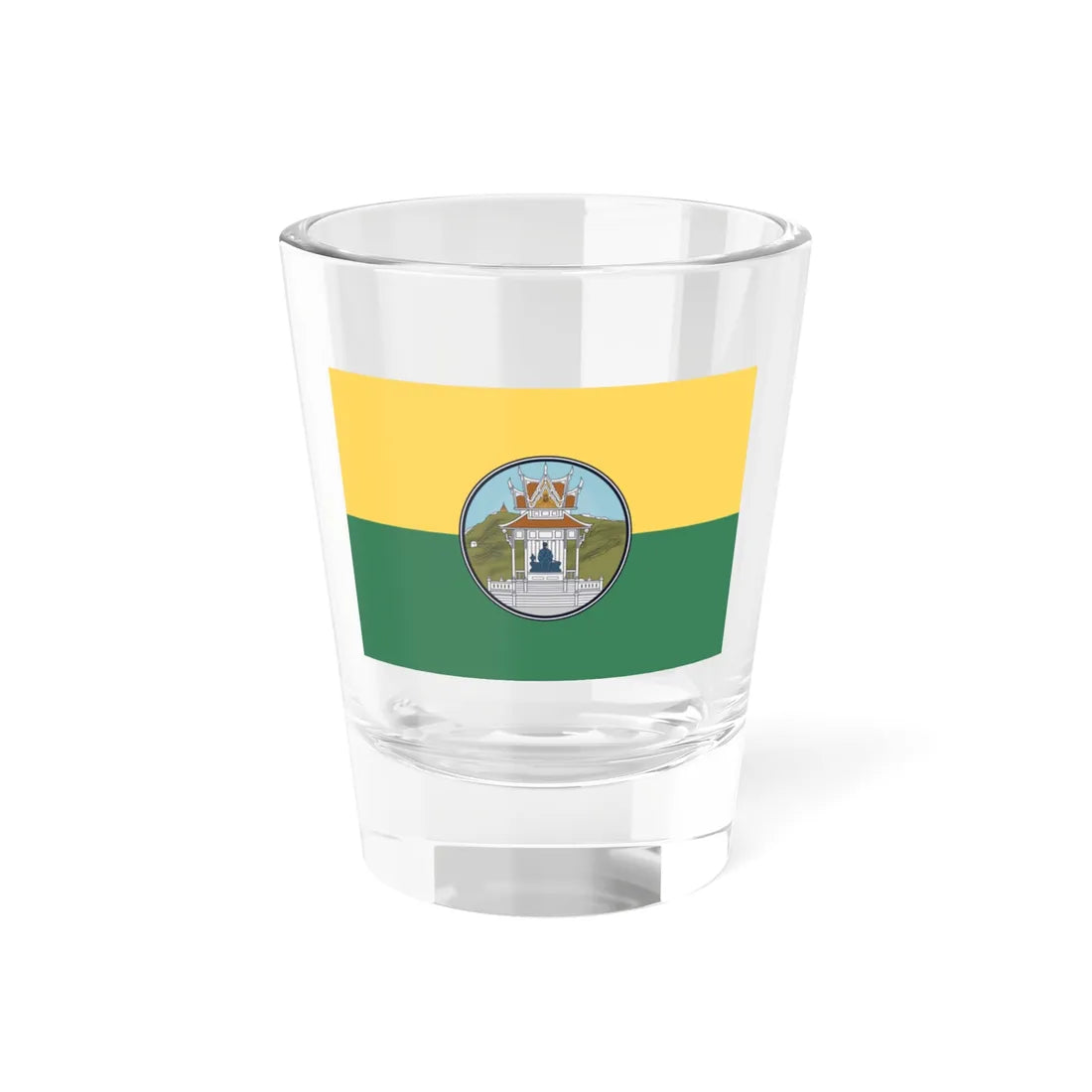 Flag of Uthai Thani (Thailand) Shot Glass 1.5oz 1.5oz - Go Mug Yourself