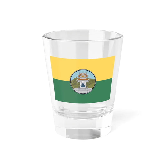 Flag of Uthai Thani (Thailand) Shot Glass 1.5oz 1.5oz - Go Mug Yourself