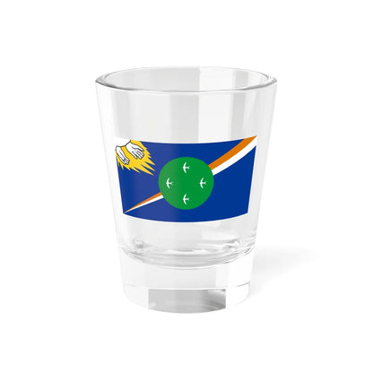 Flag of Utirik Atoll (Marshall Islands) Shot Glass 1.5oz 1.5oz - Go Mug Yourself
