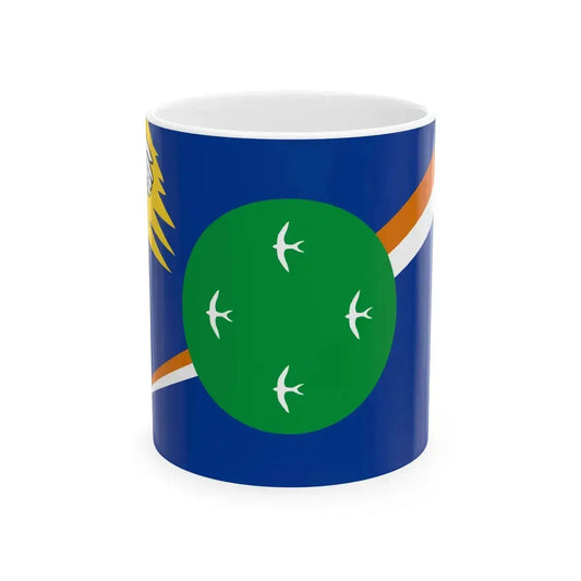 Flag of Utirik Atoll (Marshall Islands) White Coffee Mug 11oz - Go Mug Yourself