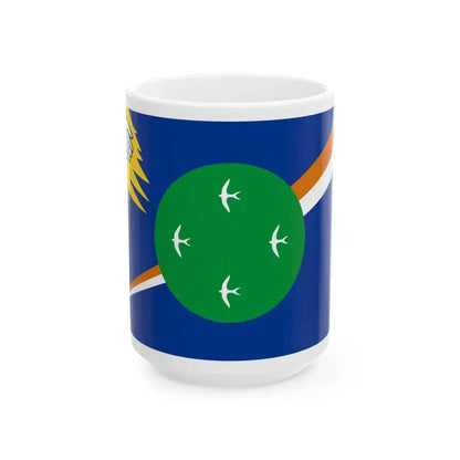 Flag of Utirik Atoll (Marshall Islands) White Coffee Mug 15oz - Go Mug Yourself