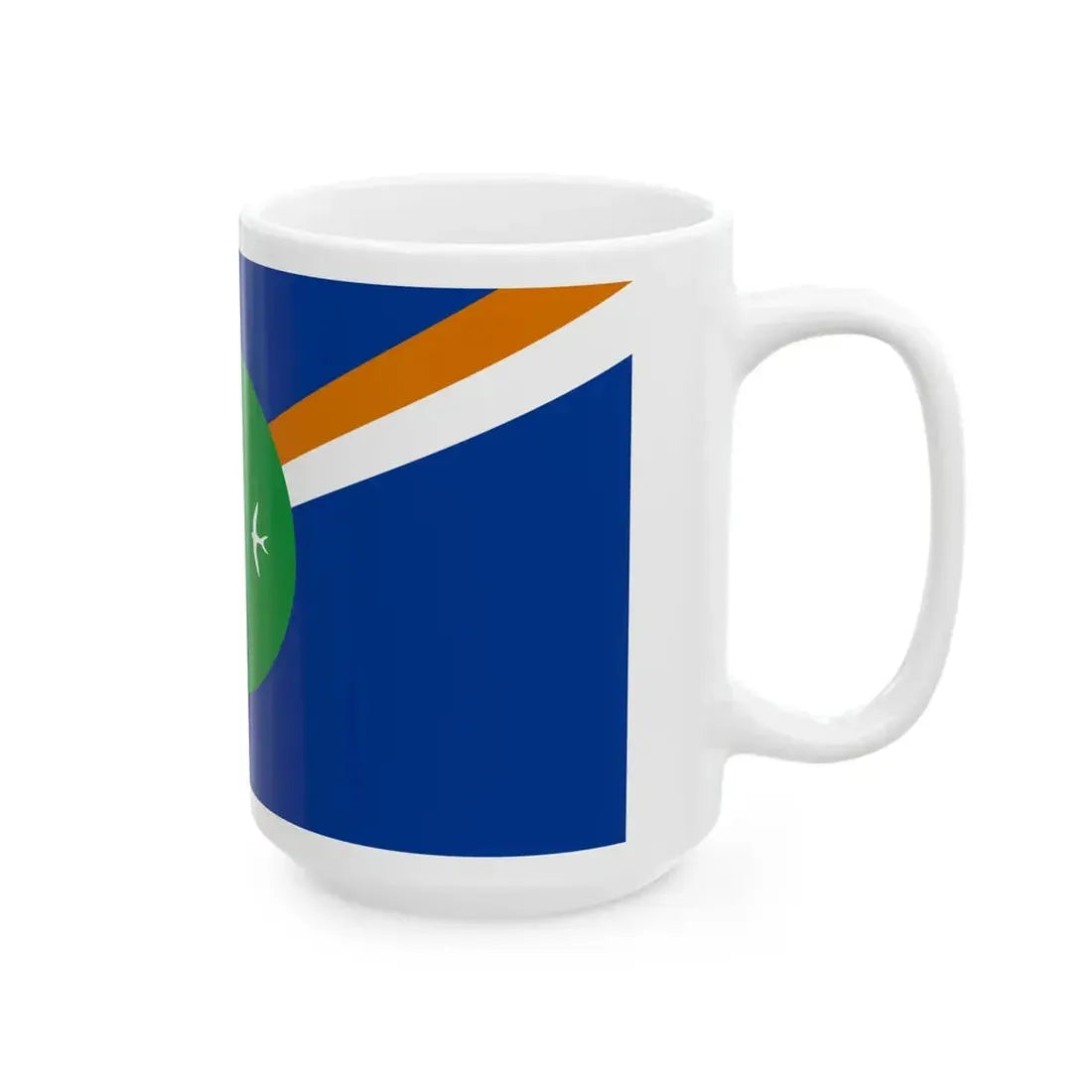 Flag of Utirik Atoll (Marshall Islands) White Coffee Mug - Go Mug Yourself