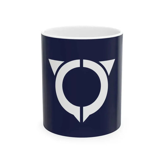 Flag of Uto Kumamoto (Japan) White Coffee Mug 11oz - Go Mug Yourself