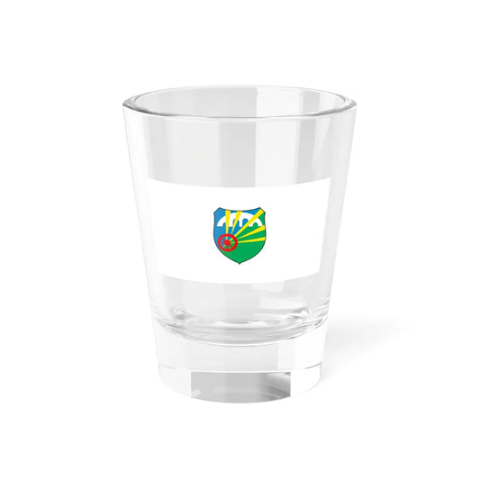 Flag of Šuto Orizari Municipality North Macedonia (North Macedonia) Shot Glass 1.5oz 1.5oz - Go Mug Yourself