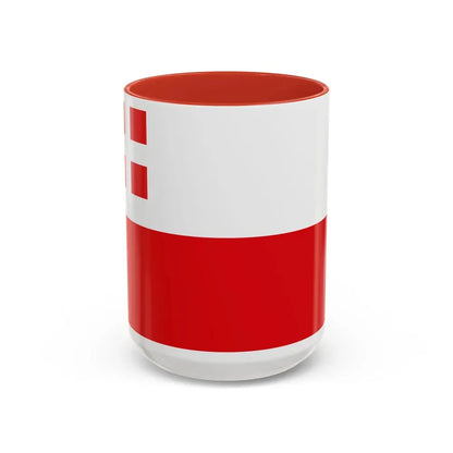 Flag of Utrecht Netherlands - Accent Coffee Mug 15oz Red - Go Mug Yourself