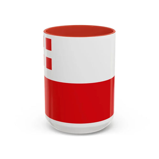 Flag of Utrecht Netherlands - Accent Coffee Mug 15oz Red - Go Mug Yourself