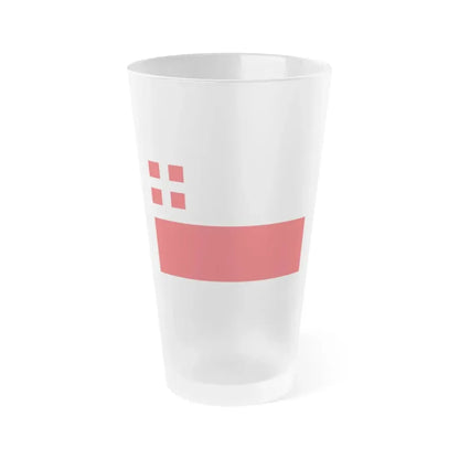 Flag of Utrecht Netherlands - Frosted Pint Glass 16oz 16oz Frosted - Go Mug Yourself