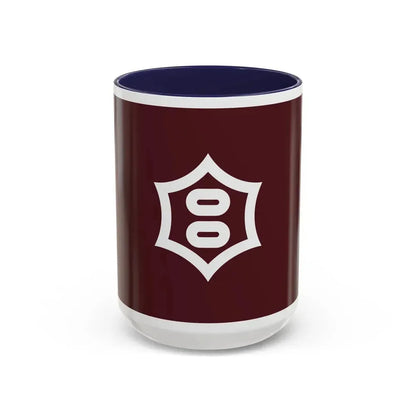 Flag of Utsunomiya Tochigi Japan - Accent Coffee Mug 15oz Navy - Go Mug Yourself