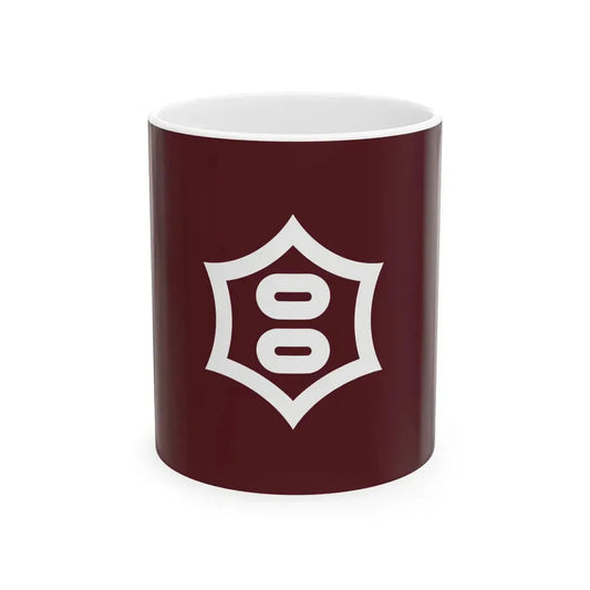 Flag of Utsunomiya Tochigi Japan - White Coffee Mug 11oz - Go Mug Yourself