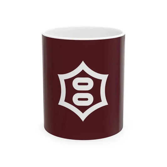 Flag of Utsunomiya Tochigi Japan - White Coffee Mug 11oz - Go Mug Yourself