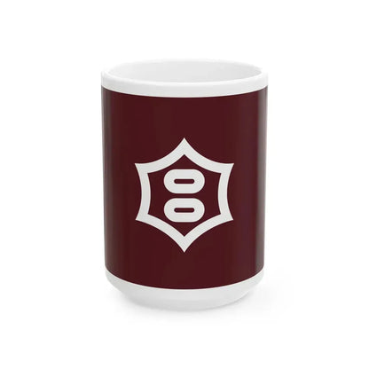 Flag of Utsunomiya Tochigi Japan - White Coffee Mug 15oz - Go Mug Yourself