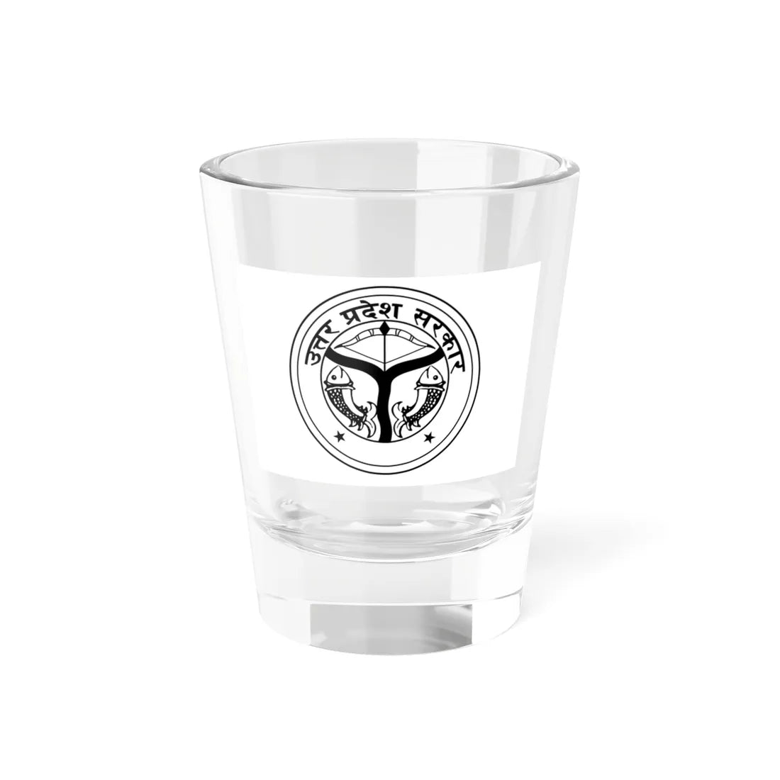 Flag of Uttar Pradesh (India) Shot Glass 1.5oz 1.5oz - Go Mug Yourself