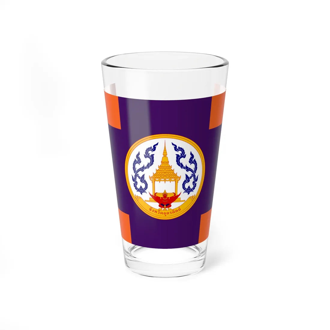 Flag of Uttaradit (Thailand) Pint Glass 16oz 16oz - Go Mug Yourself