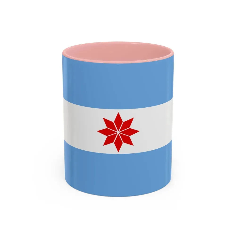 Flag of Uturuncos - Accent Coffee Mug 11oz Pink - Go Mug Yourself