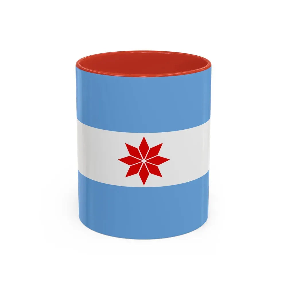 Flag of Uturuncos - Accent Coffee Mug 11oz Red - Go Mug Yourself