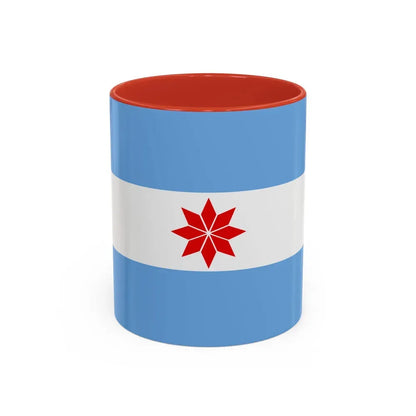 Flag of Uturuncos - Accent Coffee Mug 11oz Red - Go Mug Yourself