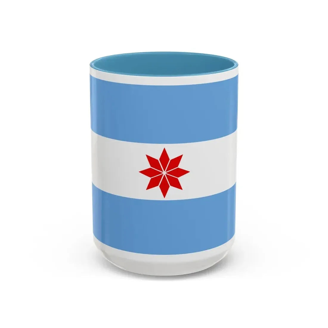 Flag of Uturuncos - Accent Coffee Mug 15oz Light Blue - Go Mug Yourself