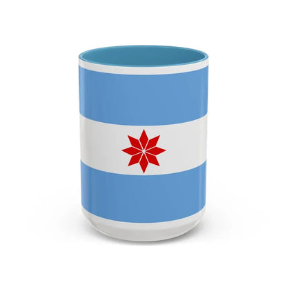 Flag of Uturuncos - Accent Coffee Mug 15oz Light Blue - Go Mug Yourself