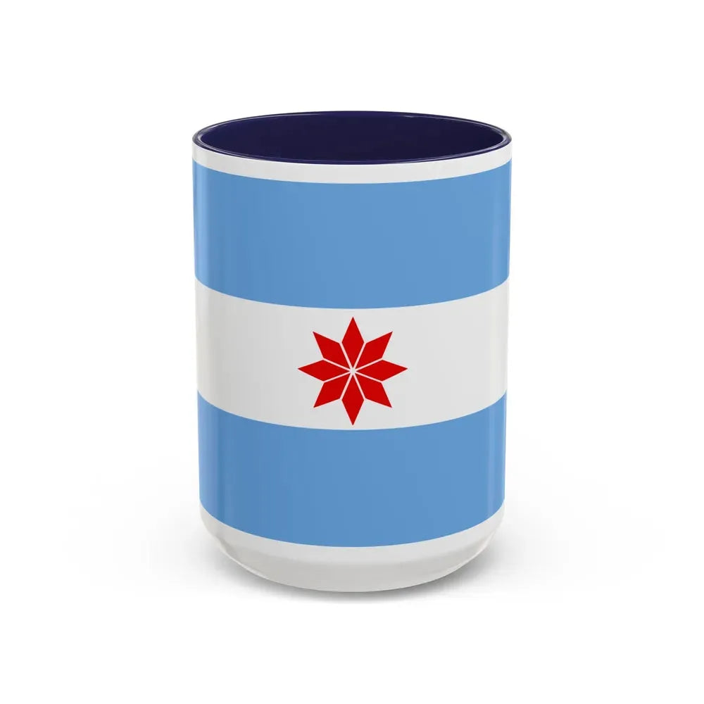 Flag of Uturuncos - Accent Coffee Mug 15oz Navy - Go Mug Yourself