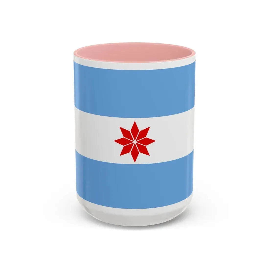 Flag of Uturuncos - Accent Coffee Mug 15oz Pink - Go Mug Yourself
