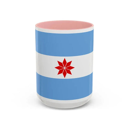 Flag of Uturuncos - Accent Coffee Mug 15oz Pink - Go Mug Yourself