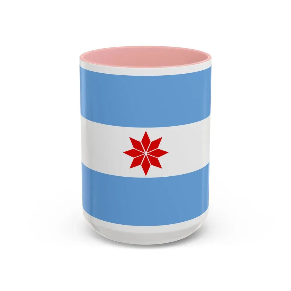 Flag of Uturuncos - Accent Coffee Mug 15oz Pink - Go Mug Yourself