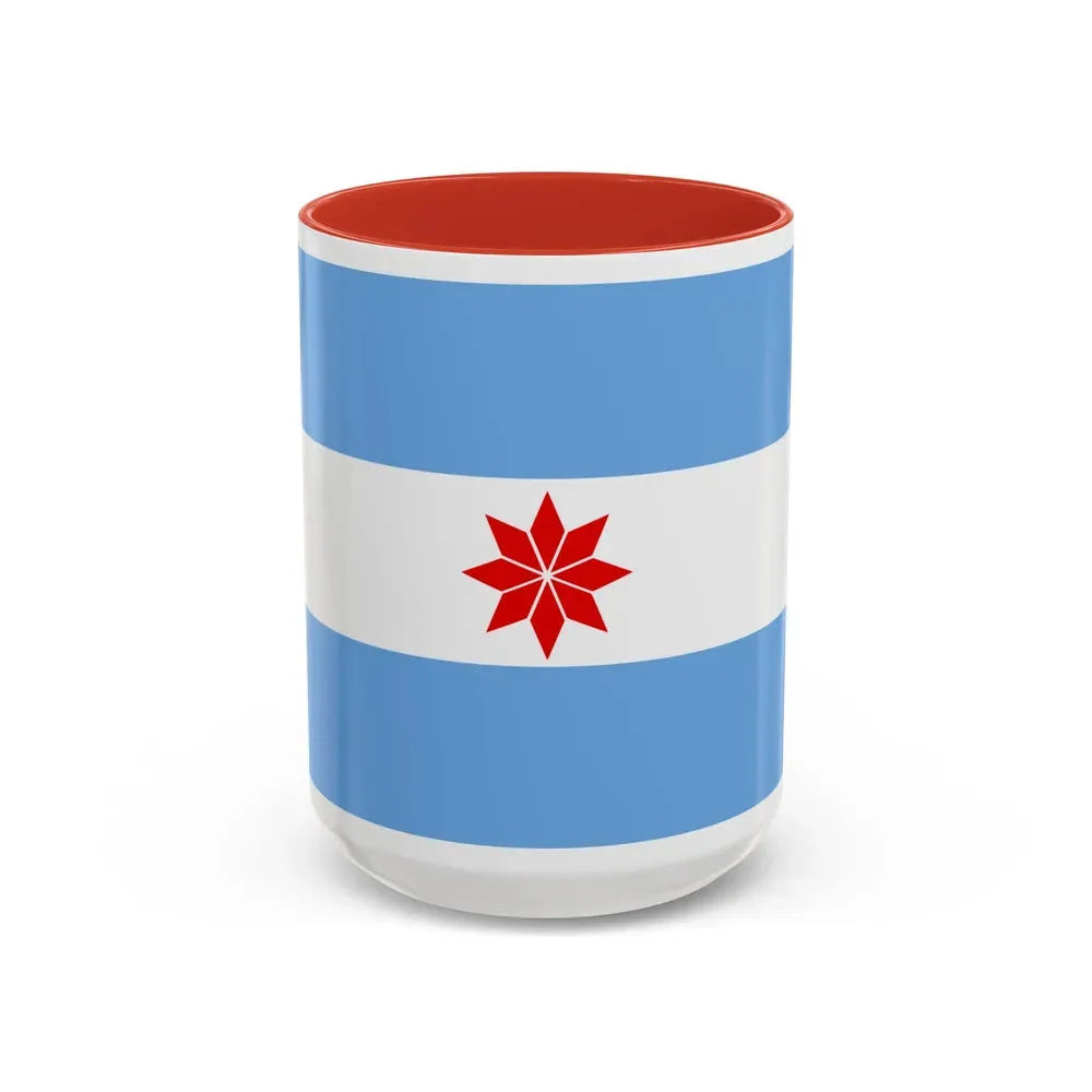 Flag of Uturuncos - Accent Coffee Mug 15oz Red - Go Mug Yourself