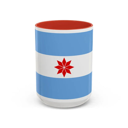 Flag of Uturuncos - Accent Coffee Mug 15oz Red - Go Mug Yourself