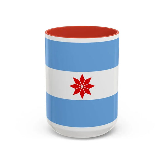 Flag of Uturuncos - Accent Coffee Mug 15oz Red - Go Mug Yourself