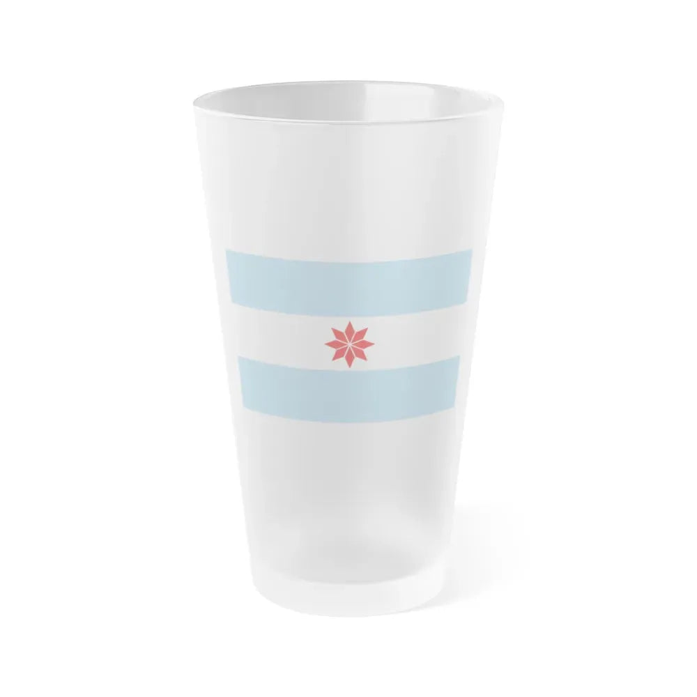 Flag of Uturuncos - Frosted Pint Glass 16oz 16oz Frosted - Go Mug Yourself