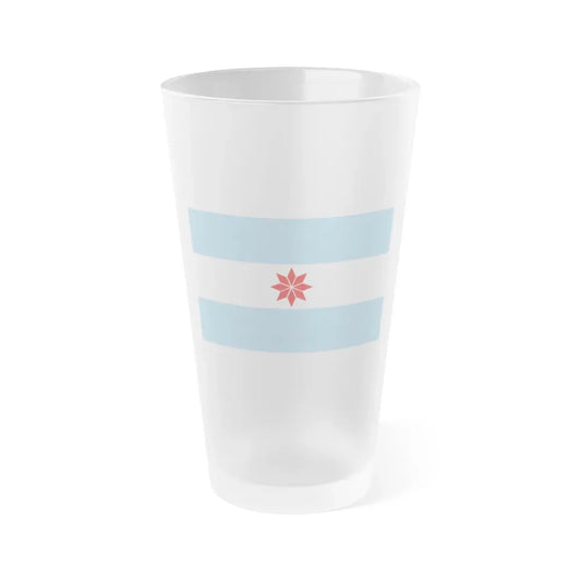 Flag of Uturuncos - Frosted Pint Glass 16oz 16oz Frosted - Go Mug Yourself