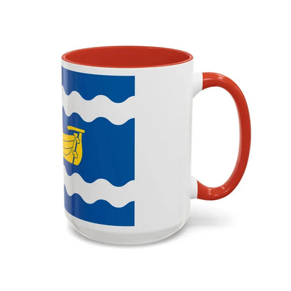 Flag of Uusimaa Finland - Accent Coffee Mug - Go Mug Yourself