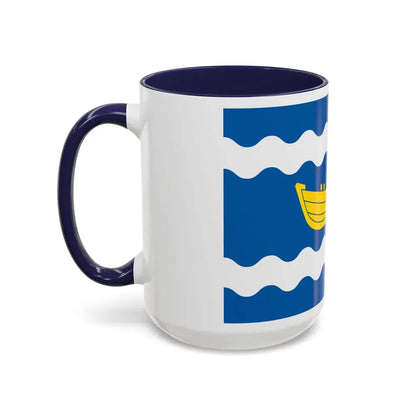 Flag of Uusimaa Finland - Accent Coffee Mug - Go Mug Yourself