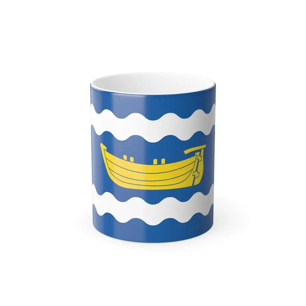 Flag of Uusimaa Finland - Color Changing Coffee Mug 11oz - Go Mug Yourself