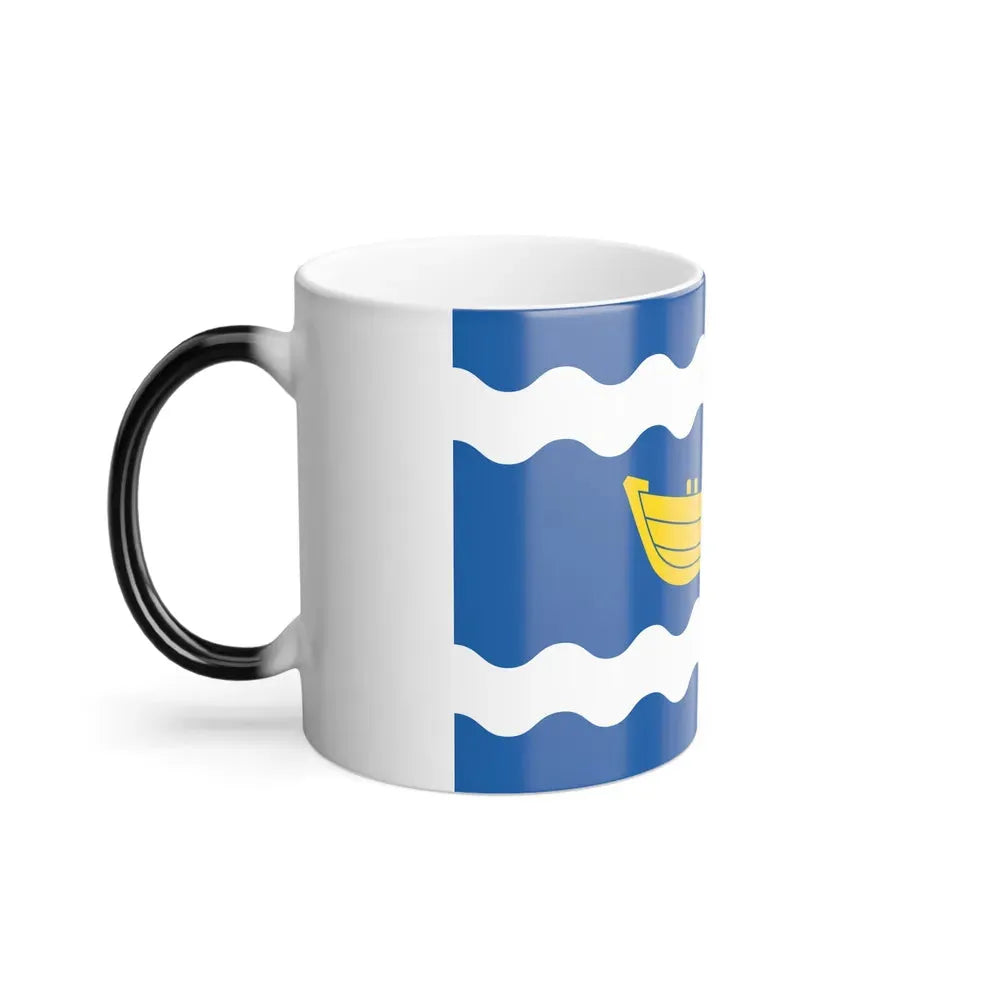 Flag of Uusimaa Finland - Color Changing Coffee Mug - Go Mug Yourself