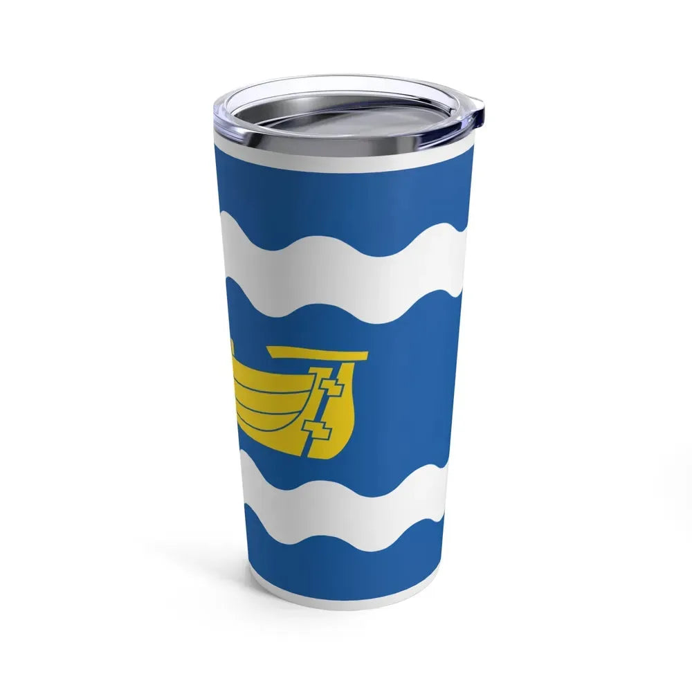 Flag of Uusimaa Finland - Tumbler 20oz - Go Mug Yourself