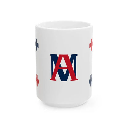 Flag of Uvea 1842-1860 (Belgium) White Coffee Mug 15oz - Go Mug Yourself