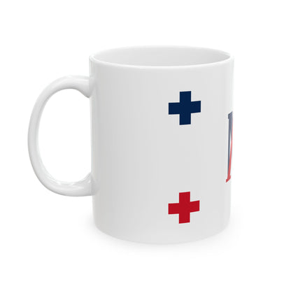 Flag of Uvea 1842-1860 (Belgium) White Coffee Mug-Go Mug Yourself