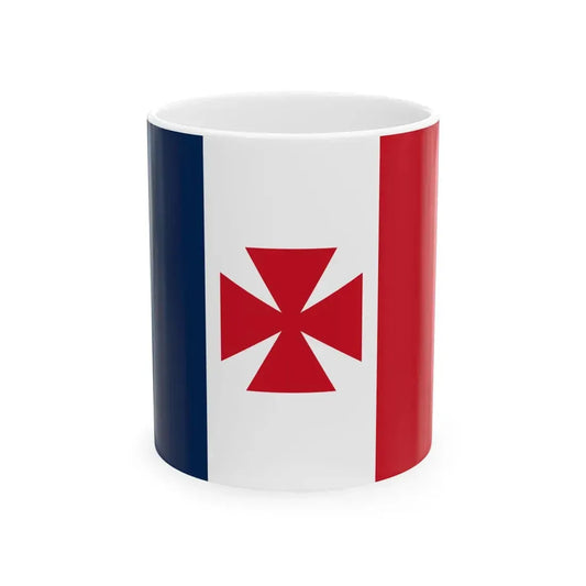 Flag of Uvea 1860 (Belgium) White Coffee Mug 11oz - Go Mug Yourself