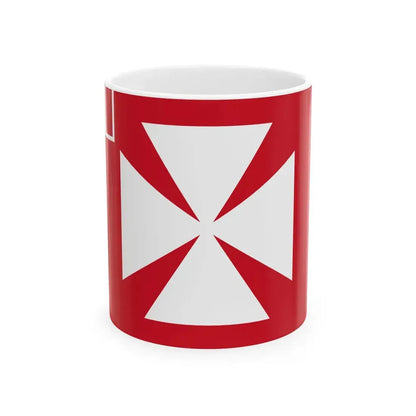 Flag of Uvea 1886-1887 (Belgium) White Coffee Mug 11oz - Go Mug Yourself