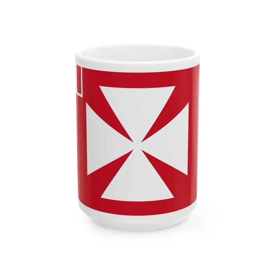 Flag of Uvea 1886-1887 (Belgium) White Coffee Mug 15oz - Go Mug Yourself