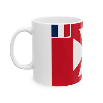 Flag of Uvea 1886-1887 (Belgium) White Coffee Mug - Go Mug Yourself