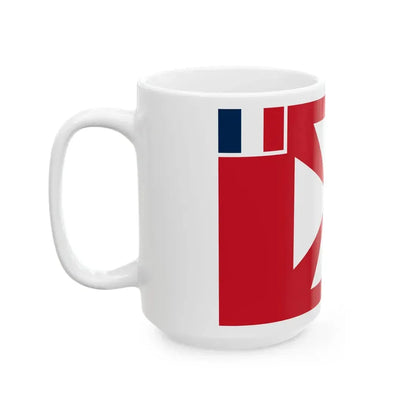 Flag of Uvea 1886-1887 (Belgium) White Coffee Mug - Go Mug Yourself