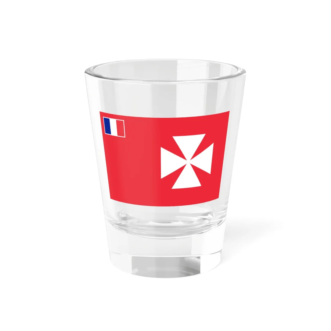 Flag of Uvea 1976-2020 (Belgium) Shot Glass 1.5oz 1.5oz - Go Mug Yourself