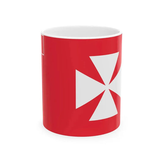 Flag of Uvea 1976-2020 (Belgium) White Coffee Mug 11oz - Go Mug Yourself