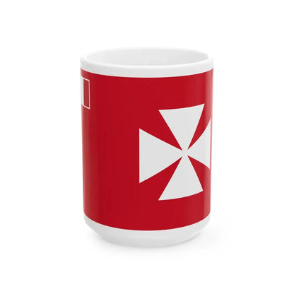 Flag of Uvea (France) White Coffee Mug 15oz - Go Mug Yourself