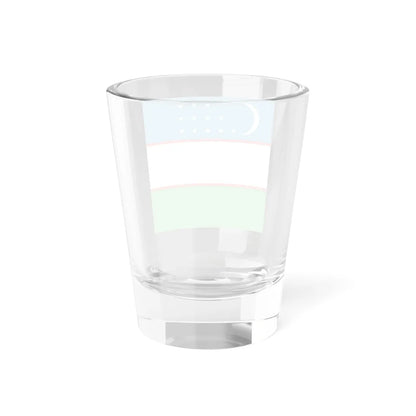 Flag of Uzbekistan 1-1 (Uzbekistan) Shot Glass 1.5oz - Go Mug Yourself